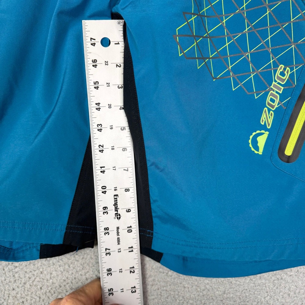 ZOIC Men's Teal Mountain Bike Cycling Shorts Sz 34 Cargo Zip Pockets - Picture 6 of 11